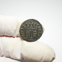 【古代ローマコイン】Constantine II（コンスタンティヌス2世）クリーニング済 ブロンズコイン 銅貨 フォリス(cgH8TXLRCM)_画像5