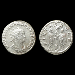 【古代ローマコイン】Gallienus（ガッリエヌス）クリーニング済 シルバーコイン 銀貨 アントニニアヌス(aR_3kmVXrS)