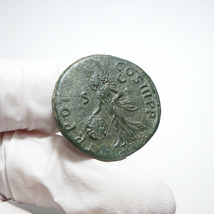 【古代ローマコイン】Trajan（トラヤヌス）クリーニング済 ブロンズコイン 銅貨 アス(LeGrJ5F3x2)_画像7