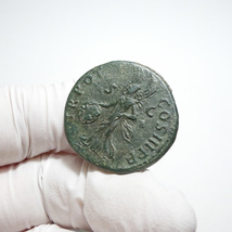 【古代ローマコイン】Trajan（トラヤヌス）クリーニング済 ブロンズコイン 銅貨 アス(LeGrJ5F3x2)_画像6