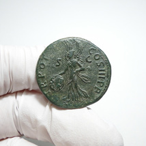 【古代ローマコイン】Trajan（トラヤヌス）クリーニング済 ブロンズコイン 銅貨 アス(LeGrJ5F3x2)_画像5