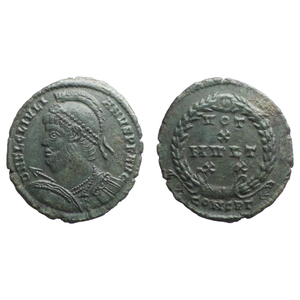 【古代ローマコイン】Julian II（ユリアヌス2世）クリーニング済 ブロンズコイン 銅貨 フォリス(Q24_RwHQKK)