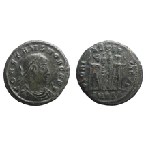 【古代ローマコイン】Constans（コンスタンス1世）クリーニング済 ブロンズコイン 銅貨 フォリス(wtmbsBxXdk)_画像1