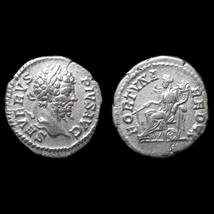 【古代ローマコイン】Septimius Severus（セプティミウス・セウェルス）クリーニング済 シルバーコイン 銀貨 デナリウス(eerJbb4Xnr)_画像1