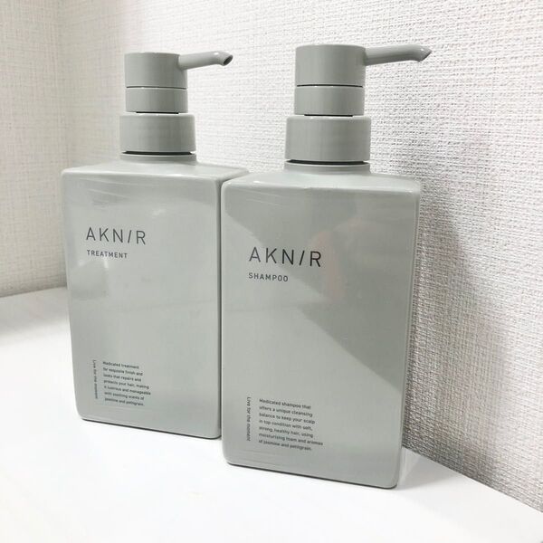 AKNIR シャンプー & トリートメント 空容器 セット アクニー ボトル 梨花 Rinka