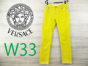 MP1237c VERSACE COLLECTION●ヴェルサーチ イタリア製＜コットン混 カラー デニム パンツ＞●Ricicli17