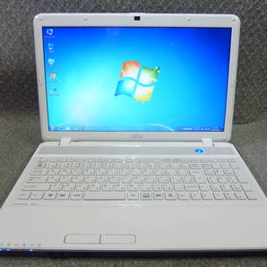 ★Windows 7 15.6” 富士通 LIFEBOOK AH40/G ★AMD E-450 1.65GHz/メモリ4GB/新品SSD128GB/Radeon HD6320/DVD/無線/HDMI/リカバリ作成/2126