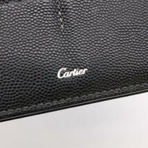 【お値下げ致しました】Cartier カルティエ サントス 長財布 二つ折り長財布 財布 ウォレット 黒 ブラック レザー L3000769_画像4