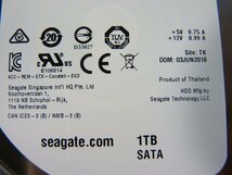 1OWR // Seagate ST1000NM0033 1TB 3.5インチ SATA HDD 7.2K(7200)rpm / 47回 61203時間 // SGI(Supermicro) CMN2112-829U-10 取外_画像3