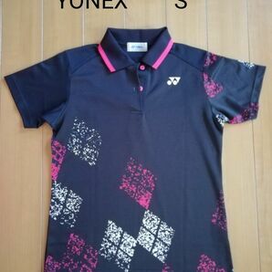 YONEX　ヨネックス　ゲームシャツ　レディース　ウェア　S　ブラック　黒　ゲームウェア　ポロシャツ　バドミントン　テニス