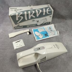 R162 Junk National rechargeable hand cleaner MC-B12 W white BIRDIE National Matsushita electric retro consumer electronics vacuum cleaner secondhand goods 