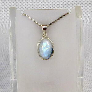  free shipping! silver 925 made illusion ... brilliancy. blue moonstone top 65