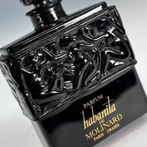 レア品! LALIQUE ラリック Habanita de molinard モリナール社 黒ガラス 香水瓶 パフュームボトル 高さ9.2㎝ 黒 ブラック 本物保証 2_画像2