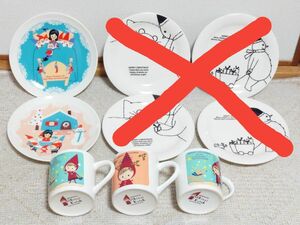 【新品】シンジカトウ　クリスマス　皿　マグカップ　5点セット　絵本作家