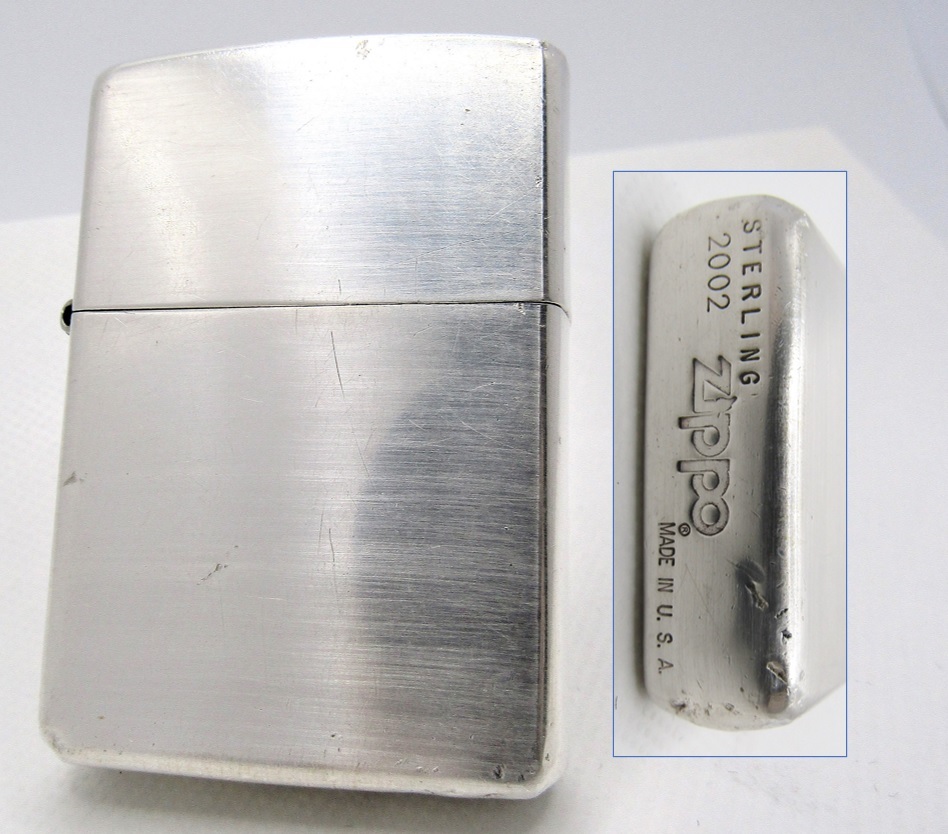 Zippo sterling silver スターリングシルバー 2002 純銀-