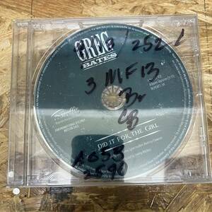 奥棚◎ ROCK,POPS GREG BATES - DID IT FOR THE GIRL シングル,PROMO盤 CD 中古品