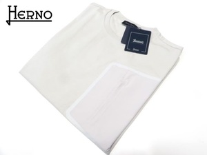 ヘルノ ＨＥＲＮＯ（Laminar ラミナー）メンズ ジップポケット ラミナーTシャツ 2023SS春夏新作/JG00027UL-52000-1250グレージュ.52