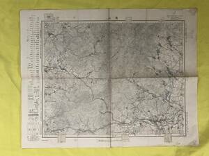 CJ40m●【古地図】 亀山 滋賀県・三重県 昭和14年 5万分の1 戦前/レトロ