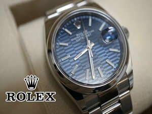 未使用ロレックス　126200　デイトジャスト　ブルーフルーテッド　腕時計