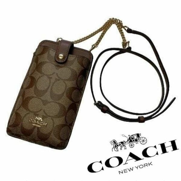 【COACH】コーチ フォンショルダー フォンクロスボディバッグ 斜め掛け C7397 IMBOX レディース カーキ系