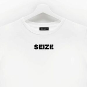 ハイストリート系ファッションブランド SEIZE ST107 Tシャツ メンズ レディース ホワイト Lサイズ