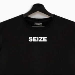 ハイストリート系ファッションブランド SEIZE ST107 Tシャツ メンズ レディース ブラック Mサイズ