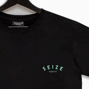 ハイストリート系ファッションブランド SEIZE ST111 Tシャツ メンズ レディース ブラック Lサイズ