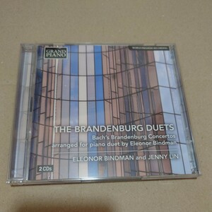 ブランデンブルク協奏曲全6曲（4手ピアノ版）　エレオノール・ビンドマン、ジェニー・リン（2CD）輸入盤 JS.バッハ