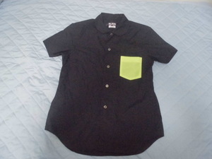 [ beautiful goods ]BLACK COMME des GARCONS com *te* Garcon color pocket shirt S size 