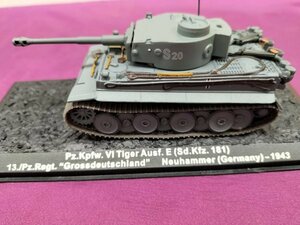 ★ 1/72 コンバットタンクコレクションNO1 ⅤⅠ号戦車ティーガーE型　中古 60サイズ