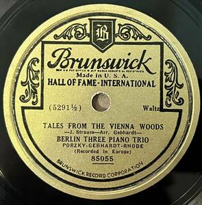 BERLIN THREE PIANO TRIO BRUNSWICK Tales From The Vienna Woods/ Voice of Spring