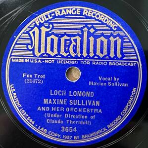 MAXINE SULLIVAN VOCALION Loch Lomond CLASSICS!!!!