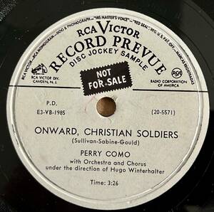 PERRY COMO RCA VICTOR Onward, Christian Soldiers/ I Believe