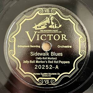 JELLY ROLL MORTON'S RED HOT PEPPERS VICTOR Sidewalk Blues/ Dead Man Blues