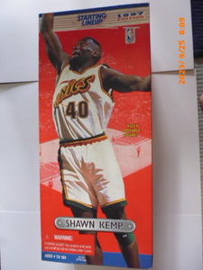 NBA Sean ticket pShawn Kemp 1997 year Seattle Sonics Starting Line Up 14 -inch rare Kenner figure 