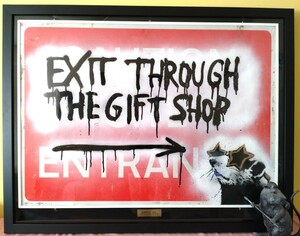  new price!Banksy( Bank si-). load autograph,Exit Through The Gift Shop..2010 year 3 month UK premium ... hall close discovery. top class art work 