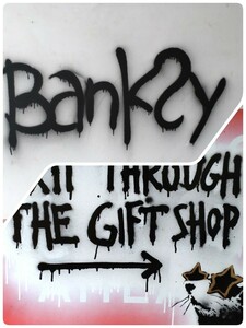  new price!Banksy( Bank si-). load autograph,Exit Through The Gift Shop.2010 year 3 month Leake Street Premiere hall close discovery. top class art work 