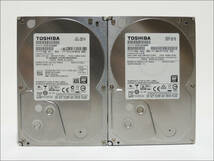 TOSHIBA 3.5インチHDD DT01ACA200 2TB SATA 2台セット【B】#10565_画像1