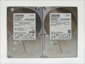 TOSHIBA 3.5インチHDD DT01ACA200 2TB SATA 2台セット【B】#10565