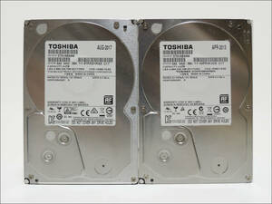 TOSHIBA 3.5インチHDD DT01ABA300 3TB SATA 2台セット【B】#11472