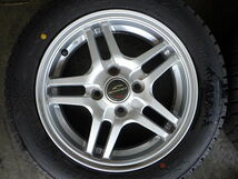 2210-321　A-TECH　アルミホイール＆スタッドレスタイヤ　155/65R14　2019年　4本セット_画像3