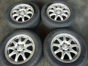 2210-322　LAYCEA　アルミホイール＆スタッドレスタイヤ　195/65R15　2020年　4本セット　個人宅発送不可商品