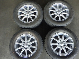 2210-415　weds　アルミホイール＆スタッドレスタイヤ　195/65R15　2020年　4本セット