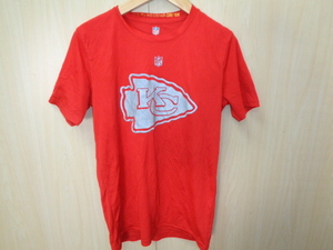 230◆NFL Kansas City Chiefs ドライテック Tシャツ◆カンザスシティチーフス M(10/12) キッズ子供服 レッド ポリ素材 ゆうパケット発送 5I