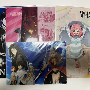 クリアファイル5枚+下敷き1枚