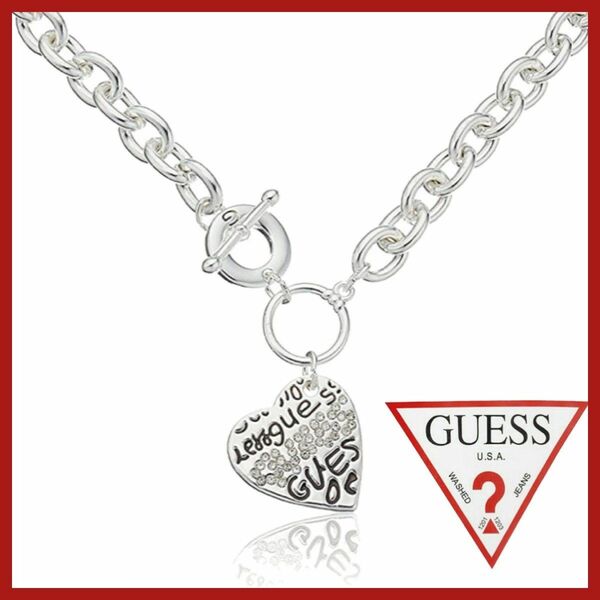 新品◇Guess◇ゲス◇ネックレス◇英字◇ハート