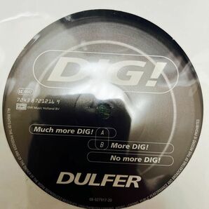 DULFER DIG! 12inch single vinyl ダルファー 12インチシングル レコード 新品同様 ほぼ未使用