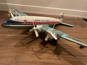 JAL ブリキ　飛行機　JA6702 当時物　ヴィンテージ　レトロ　おもちゃ　アサヒ玩具