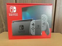 【新品 未使用】Nintendo Switch グレー Gray ニンテンドー スイッチ 本体 任天堂 バッテリー強化モデル　新パッケージ 都内24時間以内発送_画像1