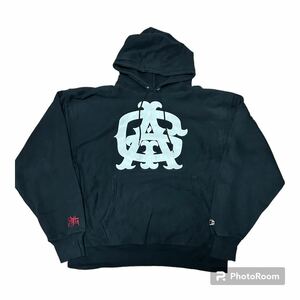 海外購入 Champion REVERSE WEAVE パーカー ブラック XL